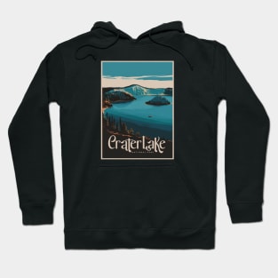 Crater Lake National Park Vintage Travel Poster Hoodie